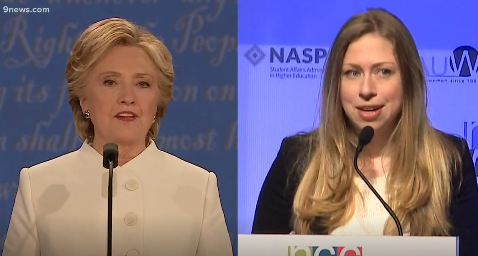 Hillary Clinton (left) and Chelsea Clinton